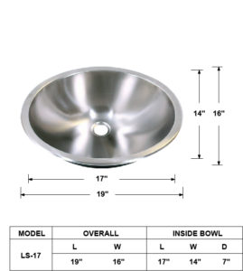 Oval Bar Sink