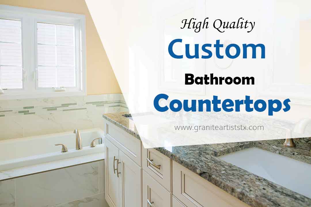 custom bathroom countertop in murphy and garland cities of texas