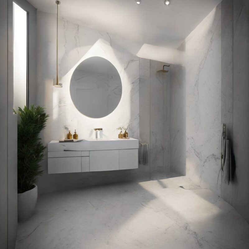 A Quartzite bathroom